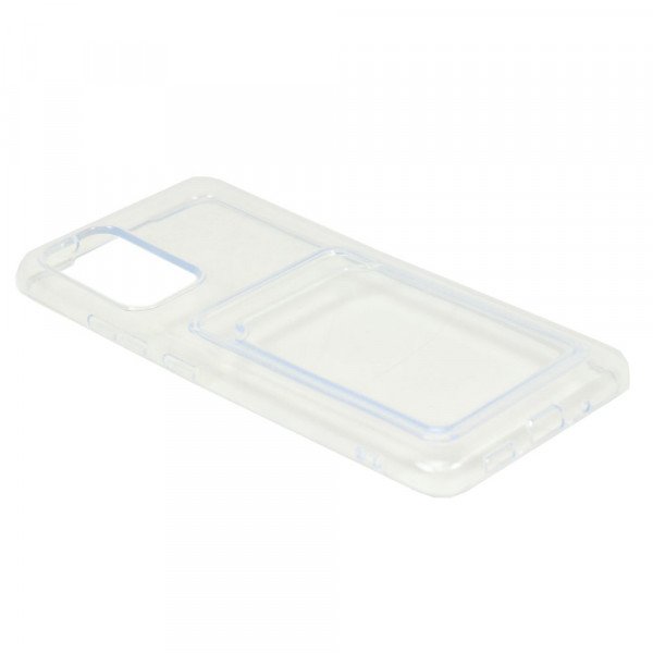 Wholesale Slim TPU Soft Card Slot Holder Sleeve Case Cover for Samsung Galaxy A82 5G (Clear)